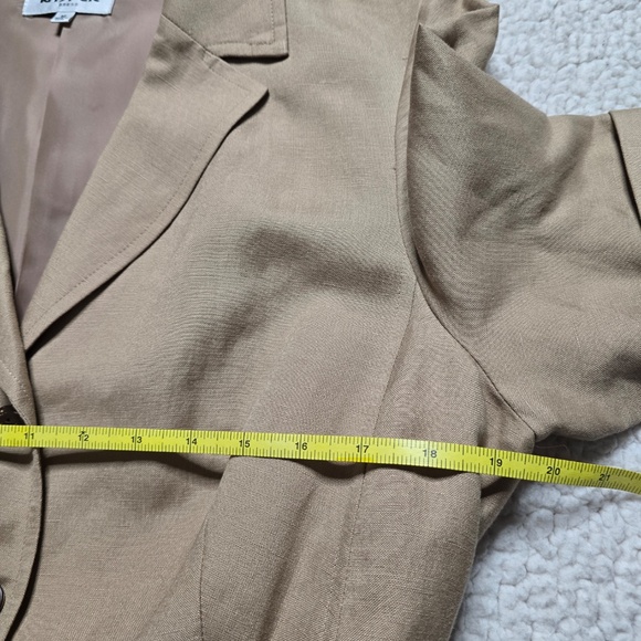 Kasper Linen Blend Short Sleeve Midi Dress Size 12 - Picture 15 of 16